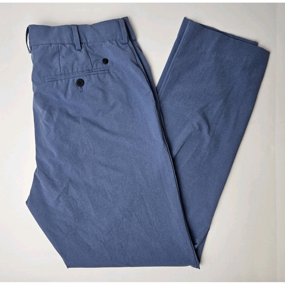 Peter Millar Men's Crown Crafted Straight Leg Chino Pants Blue 35x30